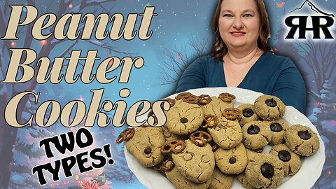 Cozy Peanut Butter Cookies Two Ways 🍪 Butter Blossoms & Reindeer Treats