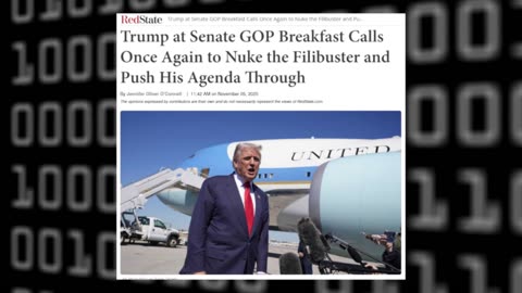 Trump Tells The GOP Senate to NUKE the Fillibuster