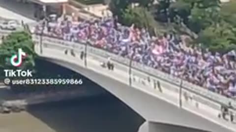 March for Australia in Brisbane - Aerial Footage