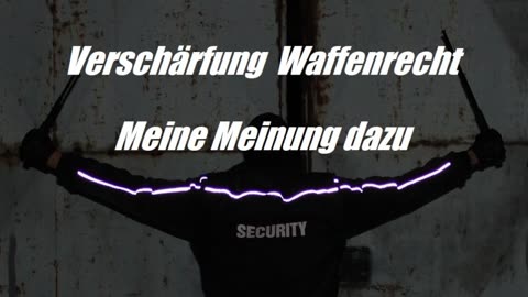 VERSCHÄRFUNG WAFFENGESETZ (ALT)