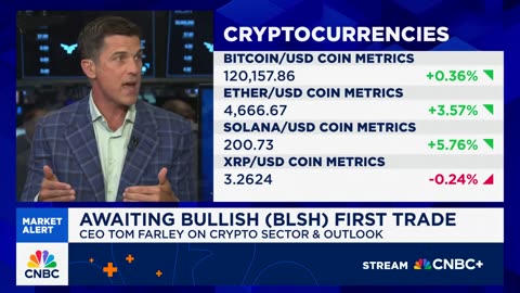 Tom Farley, a bullish CEO, says the institutional wave in cryptocurrency has started.