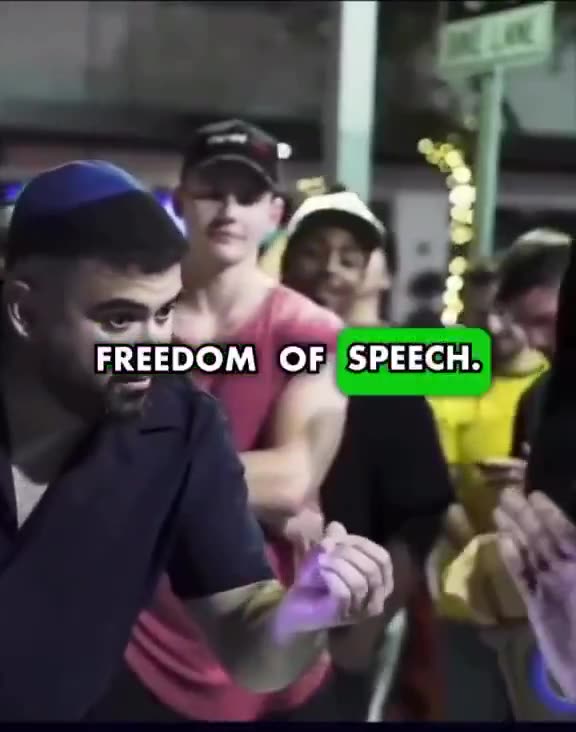If you don't like freedom of speech go back to Tel Aviv!