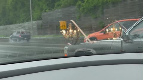 Car With Chandelier Headlights