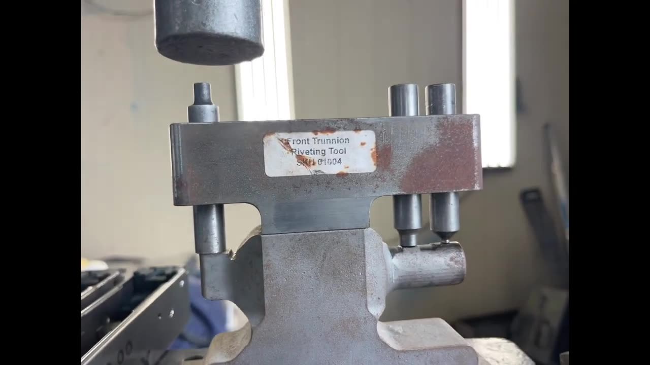 Recreator Blanks front Trunnion rivet tool