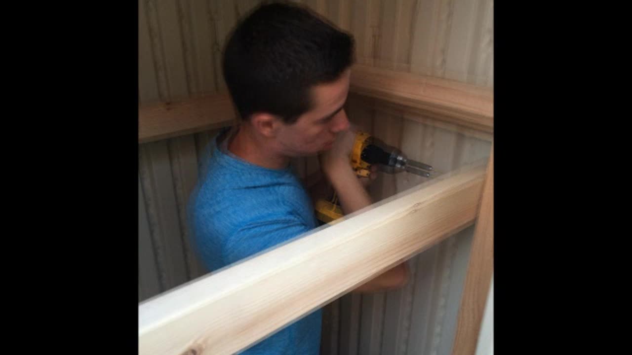 Nicholas and Dad If I had a Hammer I Would Hammer With Nicholas