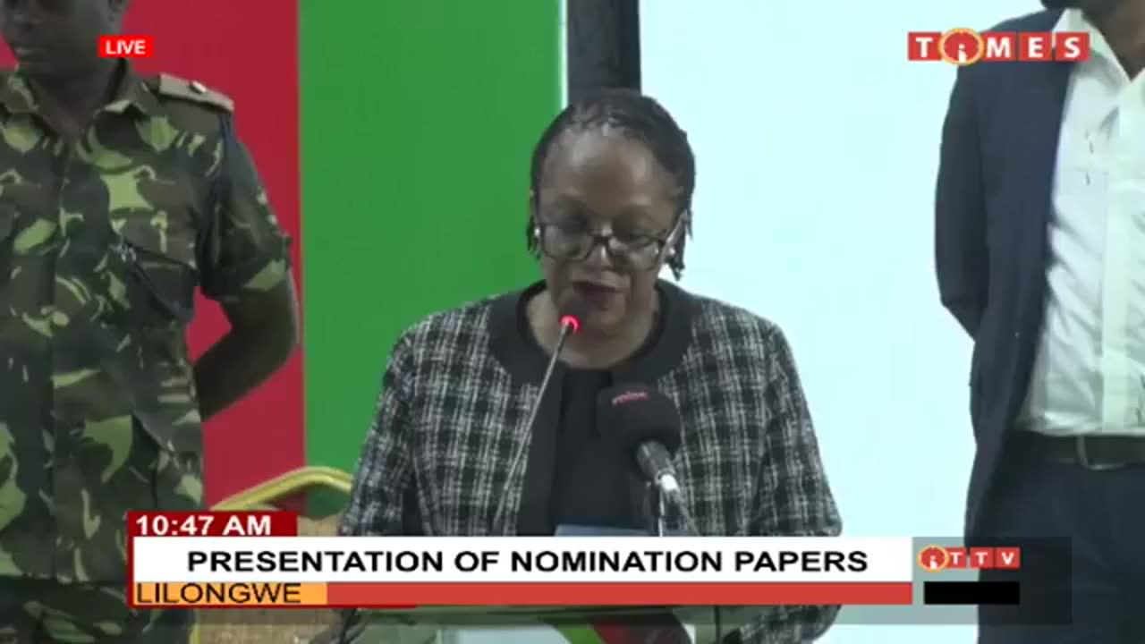 PRESIDENTIAL NOMINATION PAPERS BY PRESIDENT PROF ATHUR PETER MUTHALIKA OF DPP IN MALAWI
