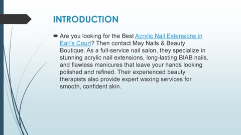 Best Acrylic Nail Extensions in Earl's Court