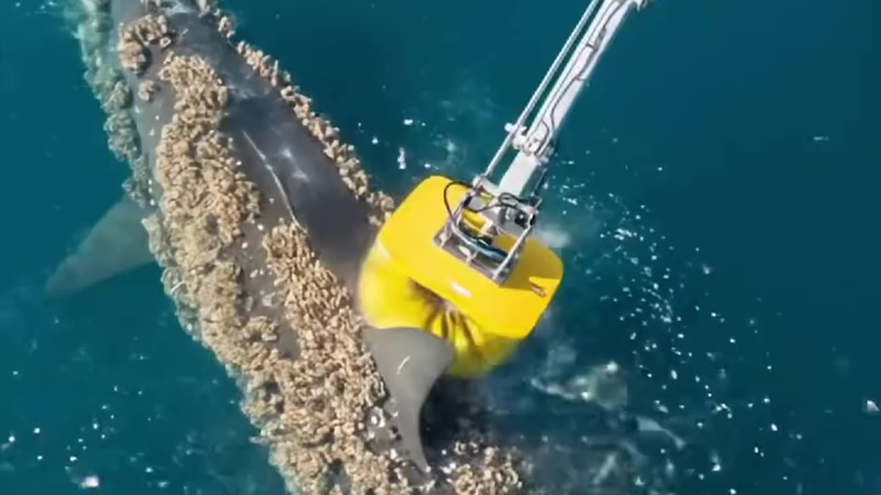A big whale 🐳 Rescued and saves from millions of Barnacles