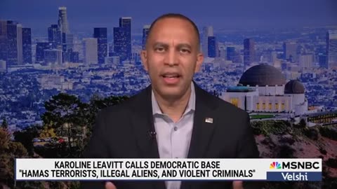 Rep Hakeem Jeffries Doubles Down On Hate For Karoline Leavitt #breakingnews