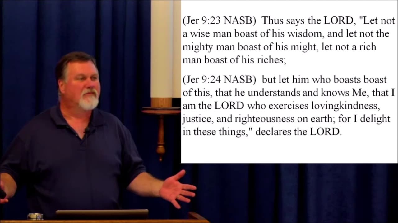 Jeremiah 9 & 10 – Intentionally not following Torah; we are intentionally refusing to know Him. 2017