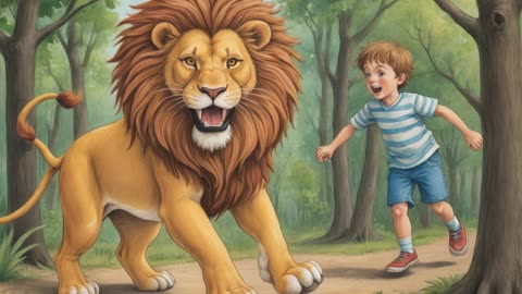 The Lion Beaten by the Man ✨ Bedtime Stories - Fairy Tale - Short Books Narrated