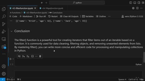 5.5 Filter Function In Python Krish Naik ML