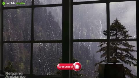 Relaxing raining video