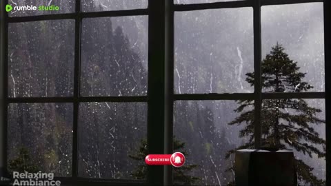 Relaxing raining video