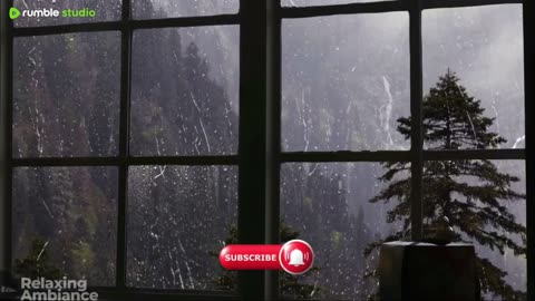 Relaxing raining video