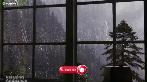 Relaxing raining video