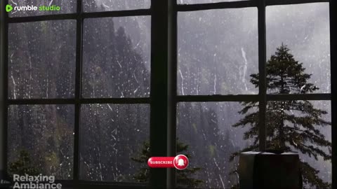 Relaxing raining video