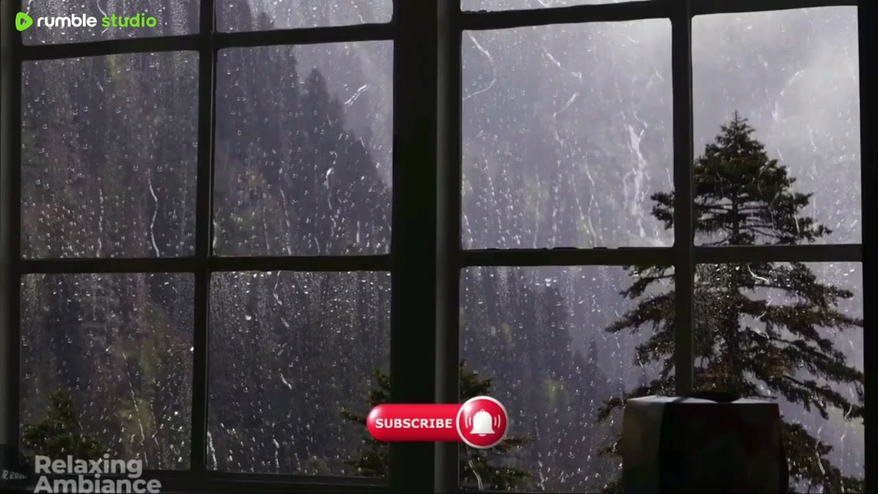 Relaxing raining video