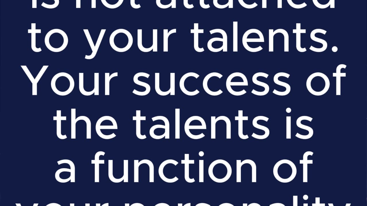 Talent VS Personality