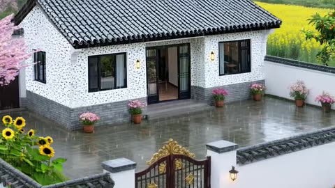 A Rainy Morning in a Dreamy Countryside House 🌧️🏡