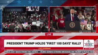 FULL SPEECH- President Trump Holds a Rally Celebrating his First 100 Days in Warren MI - 4/29/25