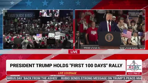 FULL SPEECH- President Trump Holds a Rally Celebrating his First 100 Days in Warren MI - 4/29/25