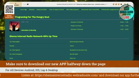Shema Internet Radio Live Daily Stream