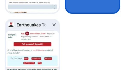 Massive quakes and your mom's porch is on fire