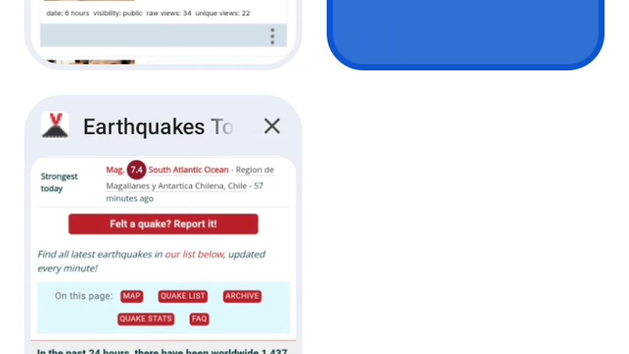 Massive quakes and your mom's porch is on fire