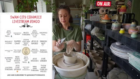Live 🔴 Swan City Ceramics - Ep. 137 Pottery Livestream