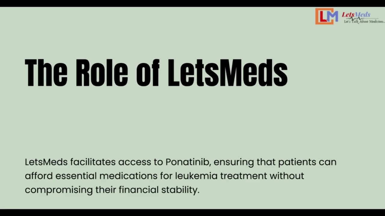LetsMeds for Ponatinib: Affordable Options and Seamless Delivery
