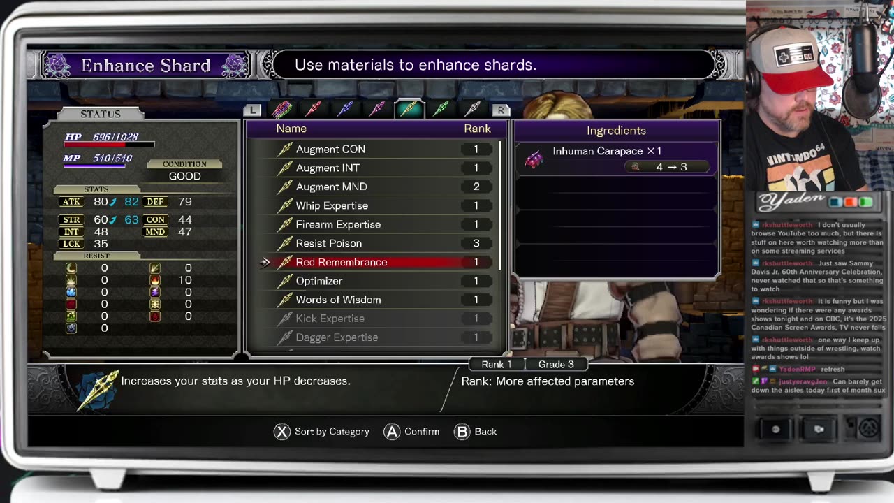 Bloodstained: Ritual Of The Night ~ Picked by @acherondraegan via bits cheer
