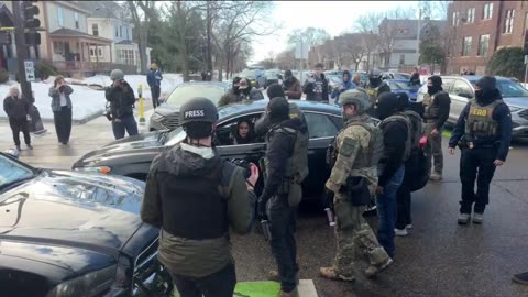 Woman gets dragged out of vehicle after impeding ICE operations