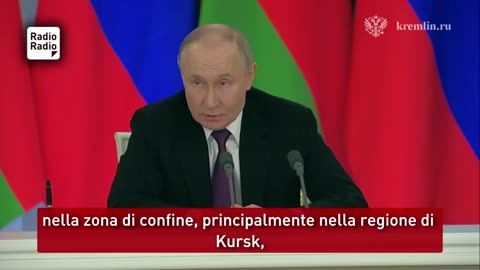 🔴 Presidente Vladimir Putin: siamo favorevoli al cessate il fuoco ma devo chiamare Trump."