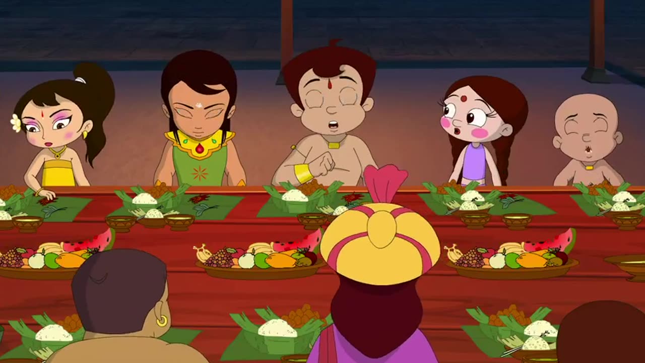 Chhota bheem in the throne of bali