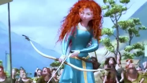 Merida's archery skills are unmatched