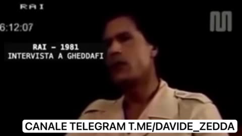 Rai, 1981: intervista a Gheddafi.