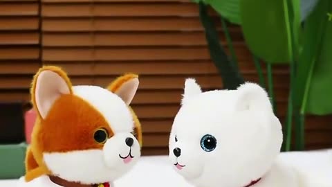 Yangzhou new sunrise wholesale super cute big-eyes plush panda golden retriever corgi foxhound