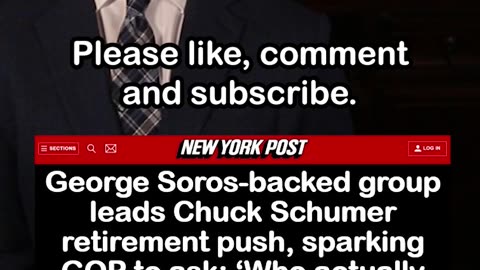 George Soros-Backed Group Leads Chuck Schumer Retirement Push