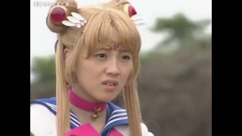 Usagi & Mamoru sailor moon live action act 36 sailor Venus tells the other to protect the princess