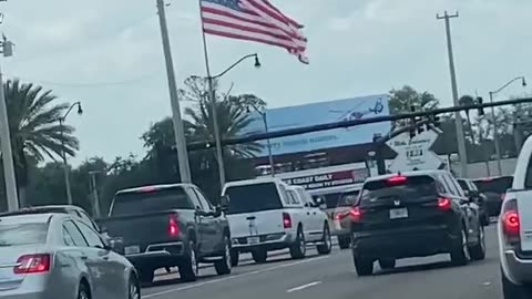 Highlighting Massive American Flag in Cocoa, Florida! Patriotic Vibes at 520 & US1 for Flag Day