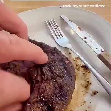 This man ordered a steak at a steakhouse and knew something was not right.