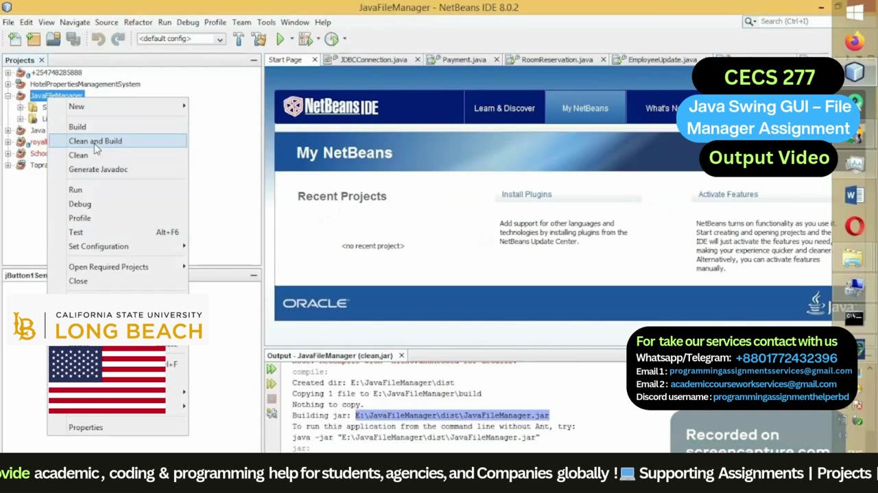 Student Work(Assignment) | CECS 277 Java Swing : Object-Oriented Programming | CSU Long Beach