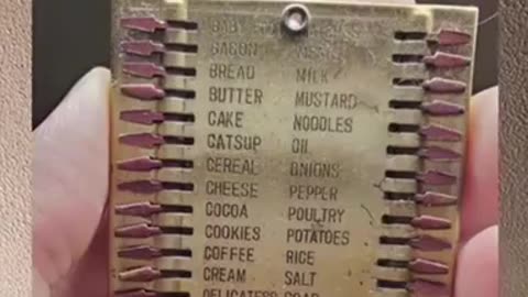 A Vintage Reusable Grocery List from the 1940's