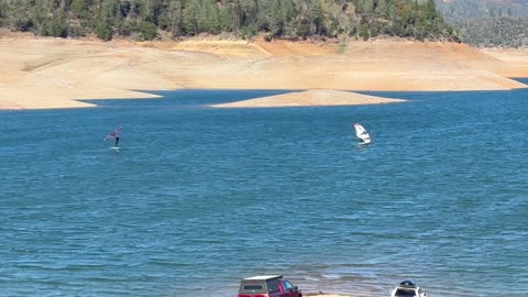 Wind Surfing on Shasta Lake 11/21/2025