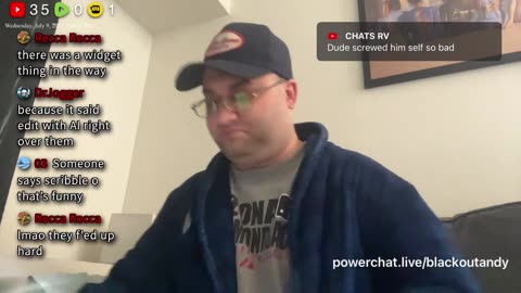 07/09/25 Blackout Andy VOD: "Smokin Scribbles pack 😂💨"