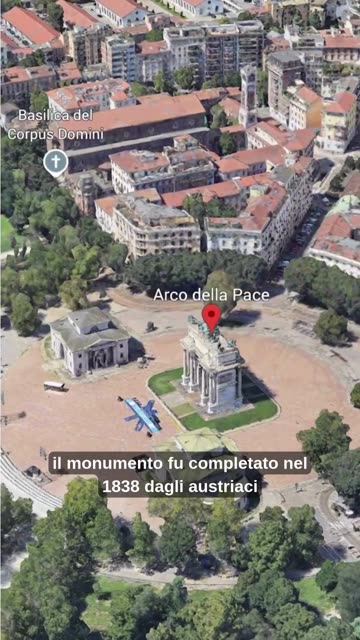 NON CREDERAI A COSA SI TROVA SOPRA L'ARCO DELLA PACE DI MILANO DOCUMENTARIO Il monumento rappresenta il cocchio della dea greca della Pace Eirene con ai suoi lati 4 nike greche che offrono una corona d'alloro e una palma alla Dea