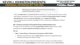 CRIMES OF THE CRA: The Tax & Money Show - EPISODE 73 with Kevin J. Johnston
