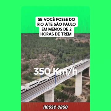 Projeto do Trem Rio de Janeiro a São Paulo