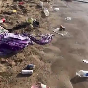 This is a beach in Belgium, it's beautiful, but if you import something from the third world